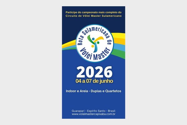 Banner Rota Sulamericana de Vôlei Master